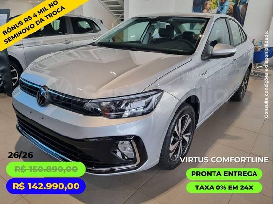 VOLKSWAGEN VIRTUS 1.0 200 TSI COMFORTLINE AUTOMÁTICO VOLKSWAGEN VIRTUS 1.0 200 TSI COMFORTLINE AUTOMÁTICO
